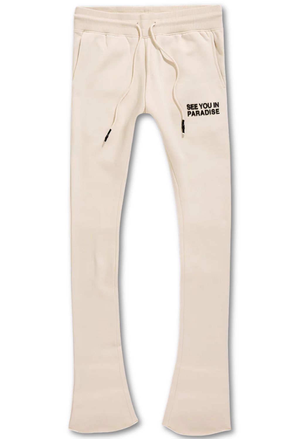 See You In Paradise Stacked Sweatpants - Cream