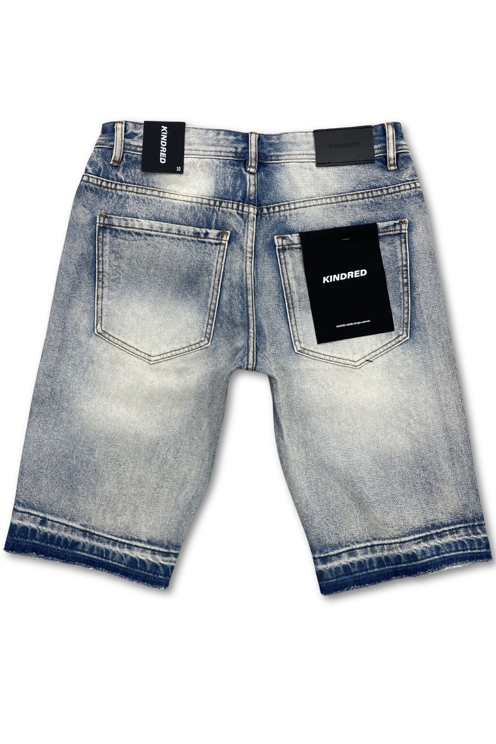 Kindred Rhinestone Jean Shorts - Blue