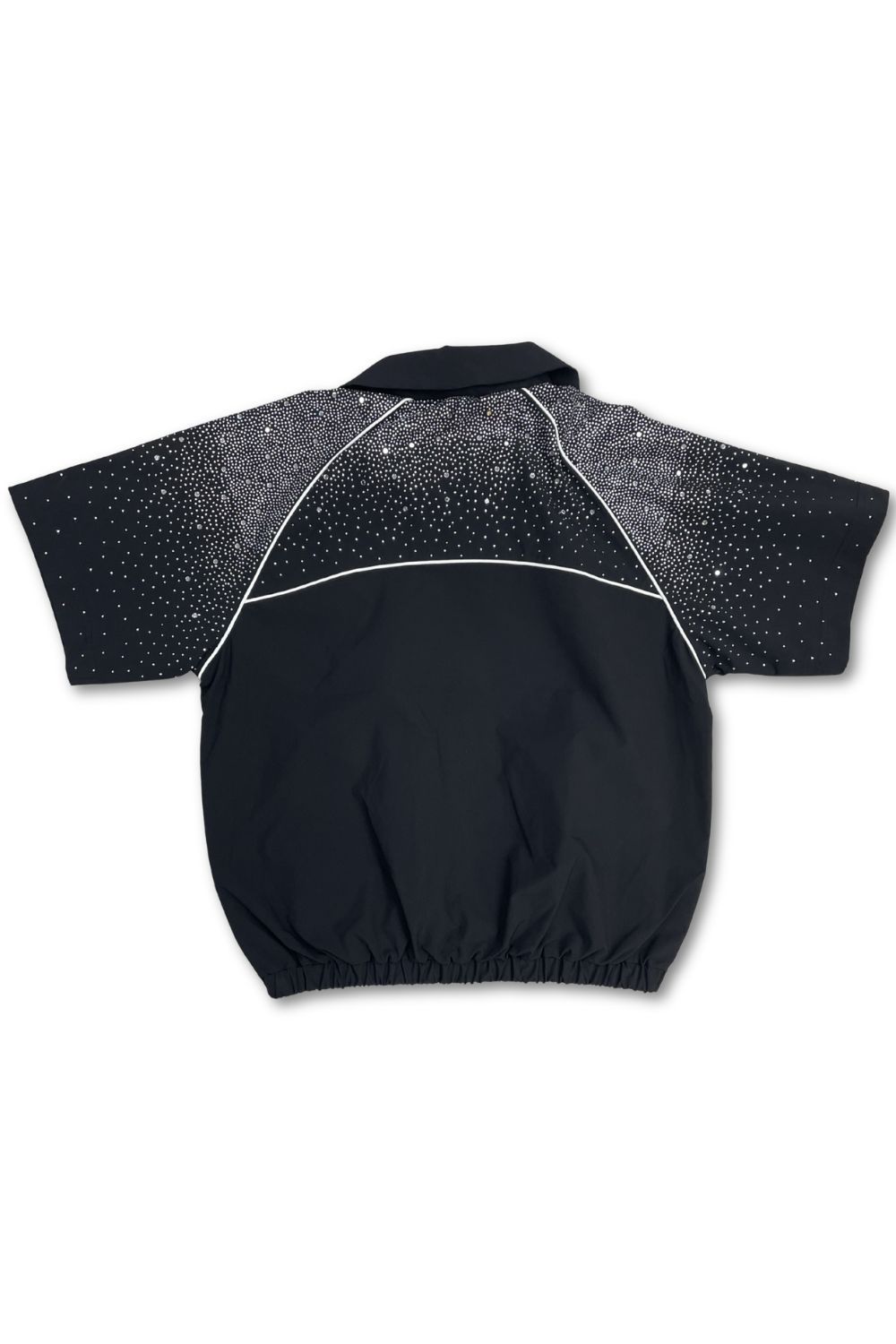 Kindred Rhinestone Nylon Zip Up - Black