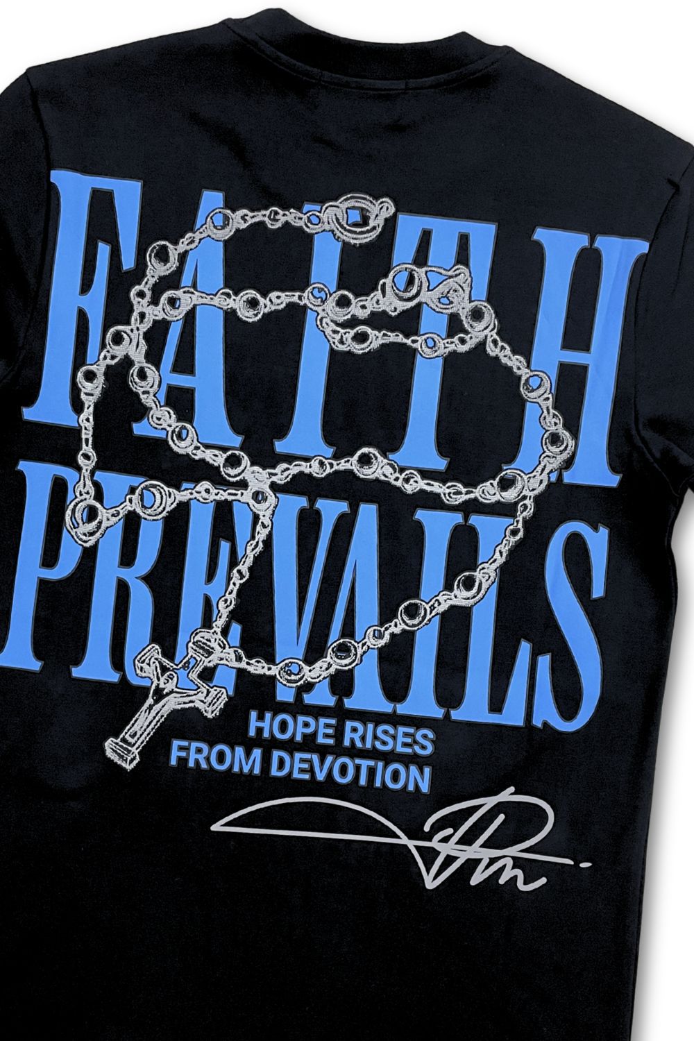 Premium Milano Faith Prevails T-Shirt - Black