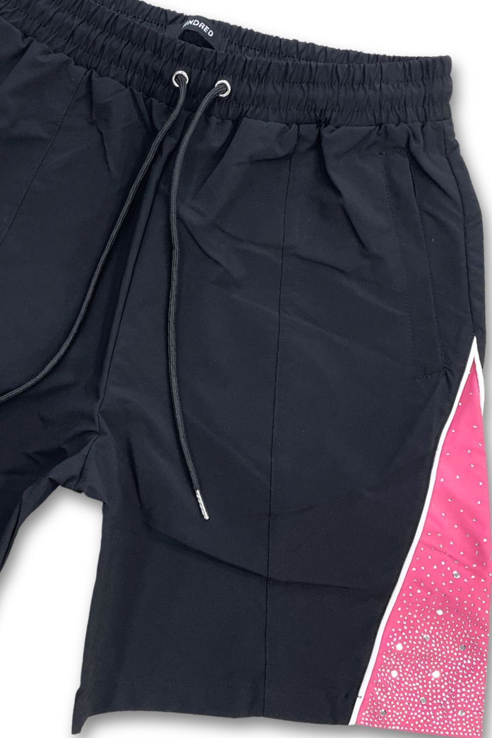 Kindred Nylon Rhinestone Shorts - Pink