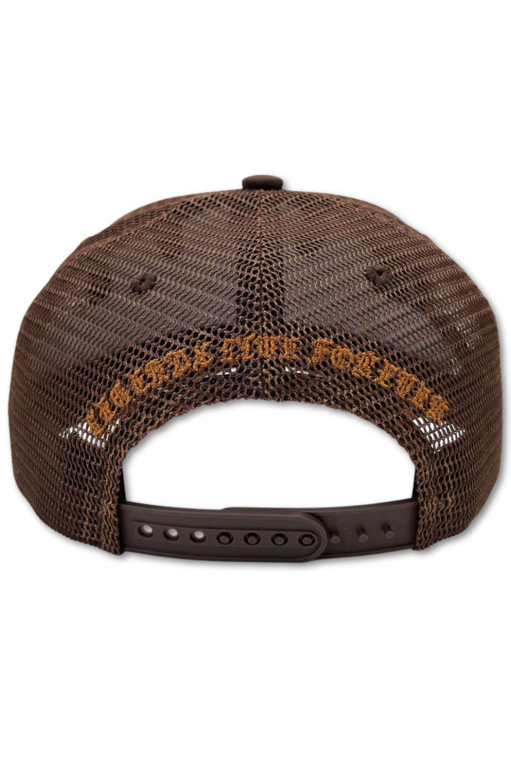 Hudson 777 Rhinestone Trucker Hat - Brown