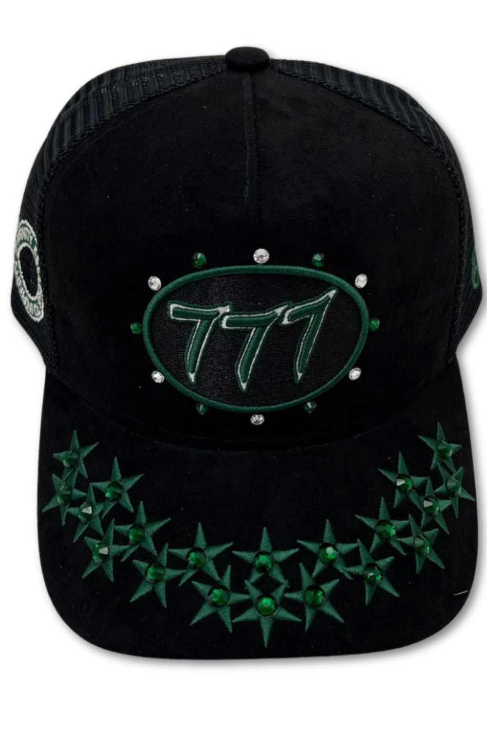 Hudson 777 Rhinestone Trucker Hat - Green