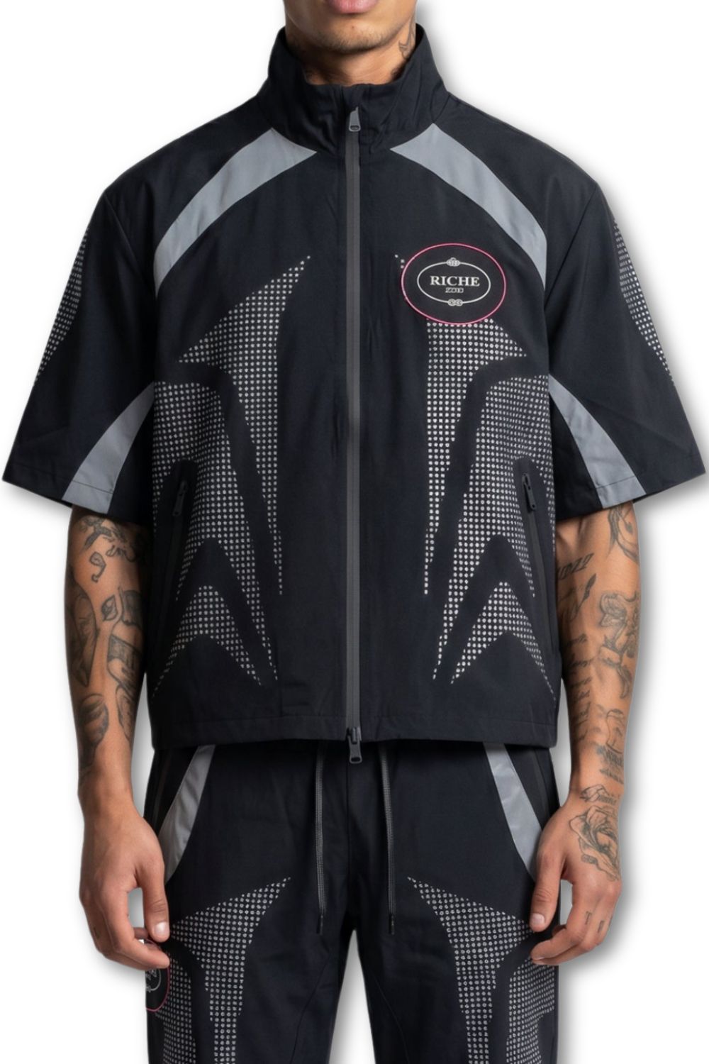 Vie Riche Enigma Zip Up - Black