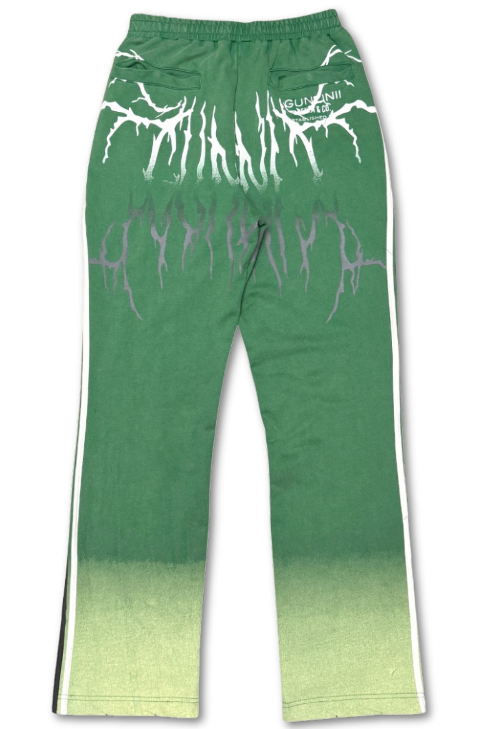 Gunzinii Western Stacked Sweatpants - Green