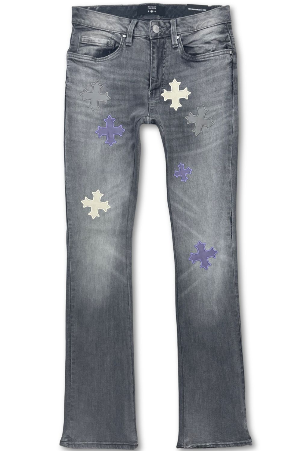 See You In Paradise Skinny Stacked Jeans - Smoked Grey