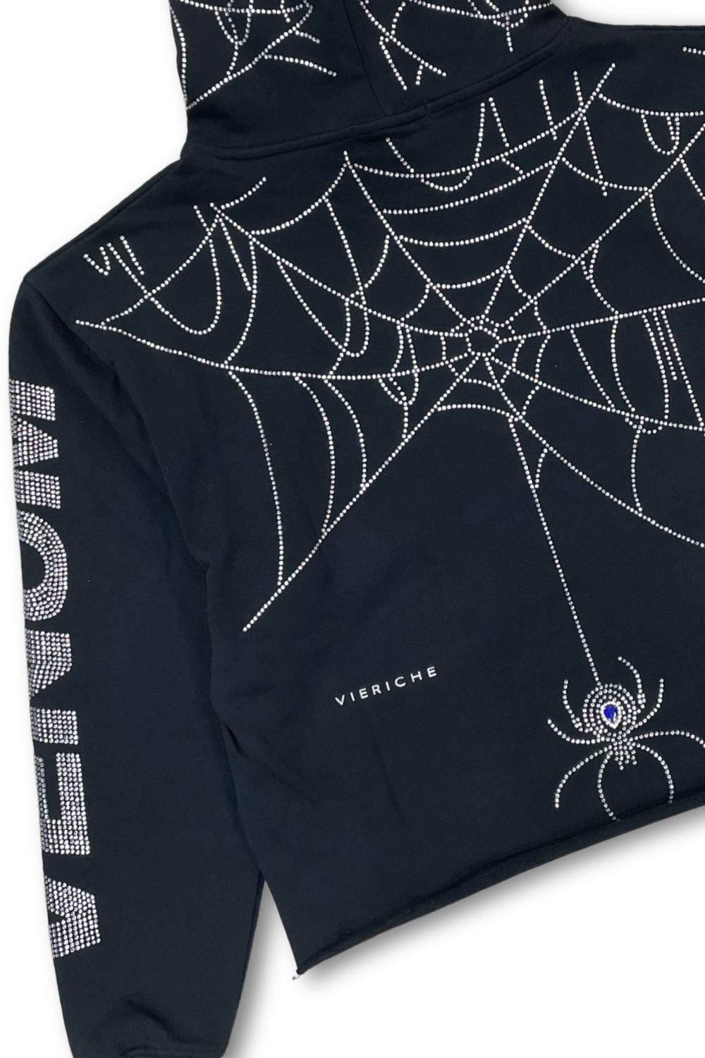 Vie Riche Spider Venom Cropped Hoodie - Black