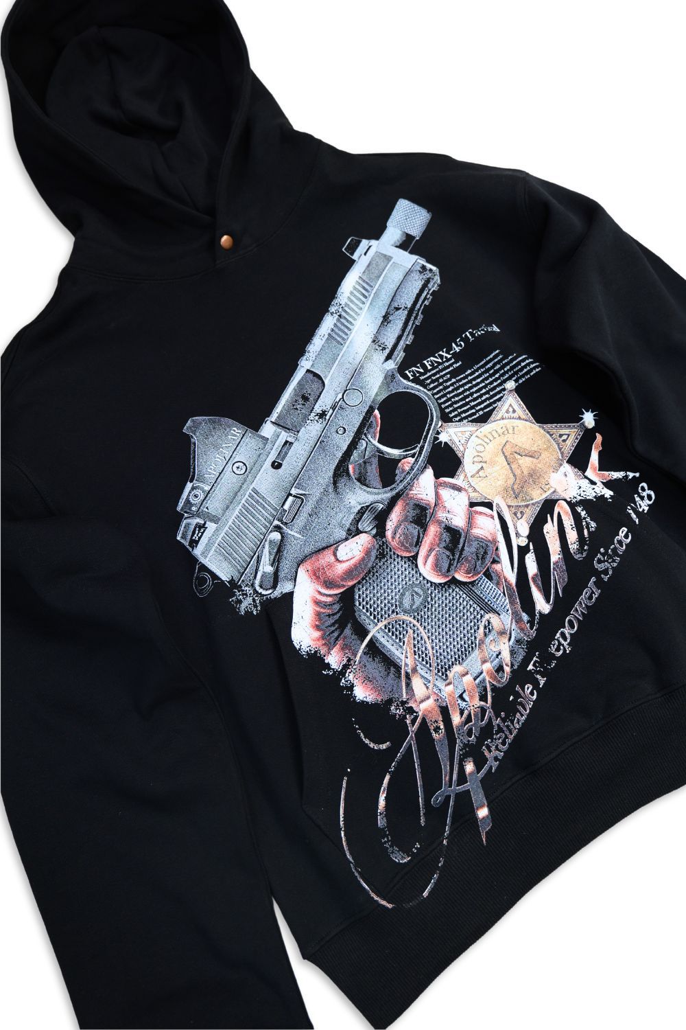 Apolinar -Reliable Firepower Pullover Hoodie - Black