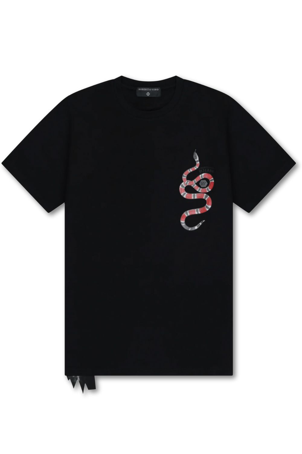 Roberto Vino Milano -Wild Snake T - Shirt - Black