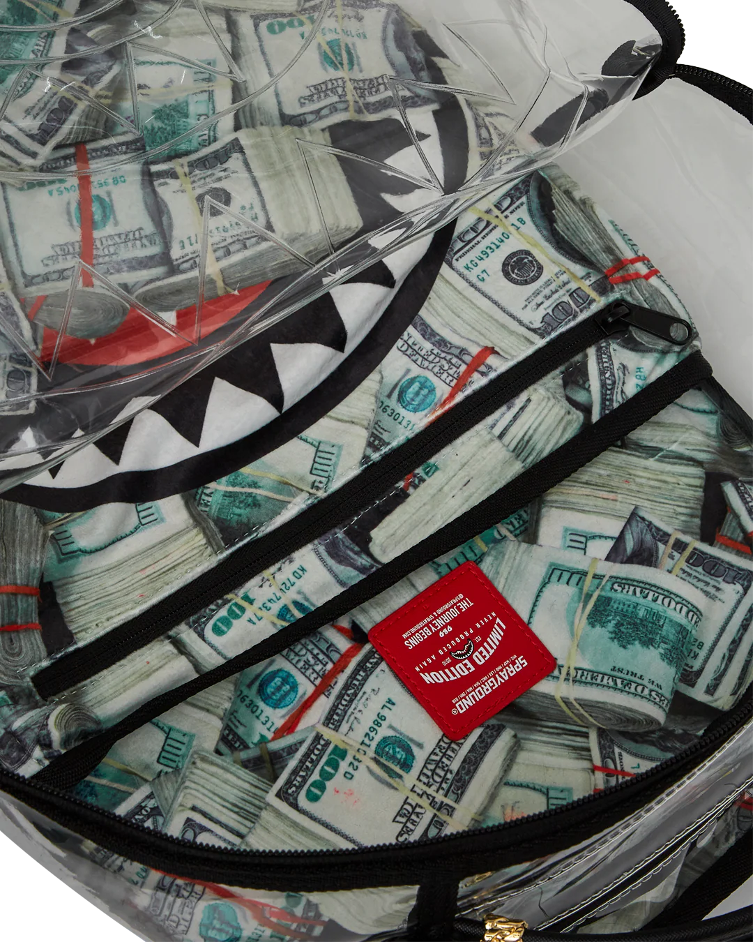 Sprayground-Clear Backpack - Money Chomp