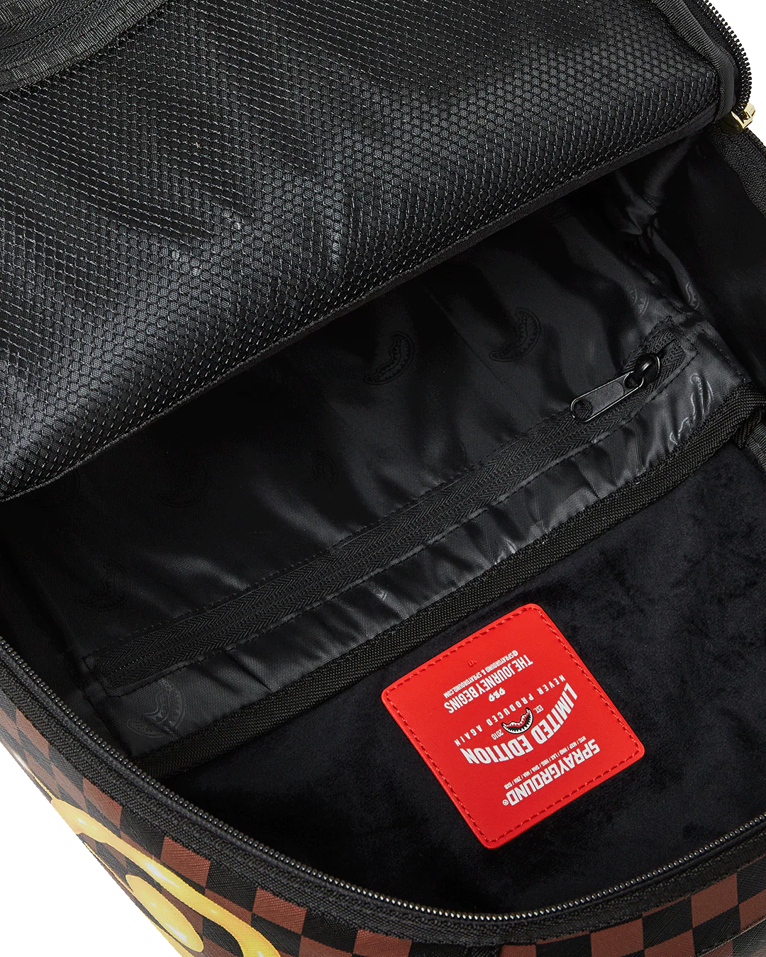 Sprayground -Richie Rich Paint The Shark Gold Backpack