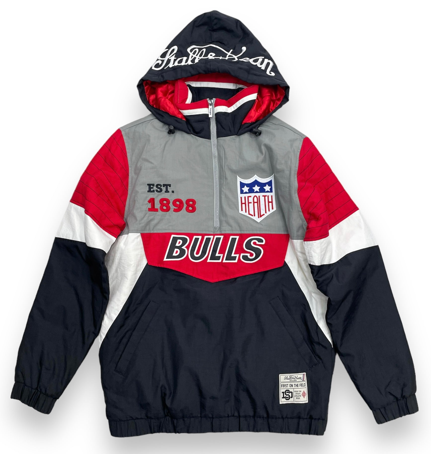Stalls & Dean Chicago Bulls Quarter Zip Jacket
