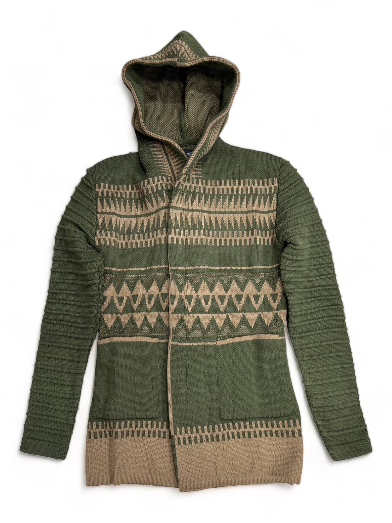 One In A Million Hoodie Cardigan Sweater (Olive)