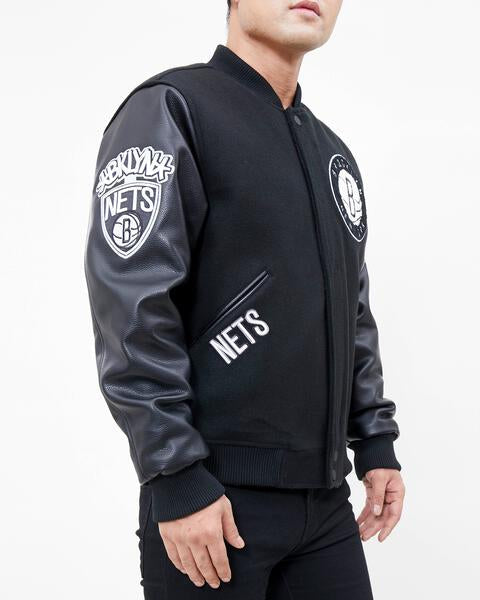 Pro Standard Brooklyn Nets Classic Wool Varsity Jacket
