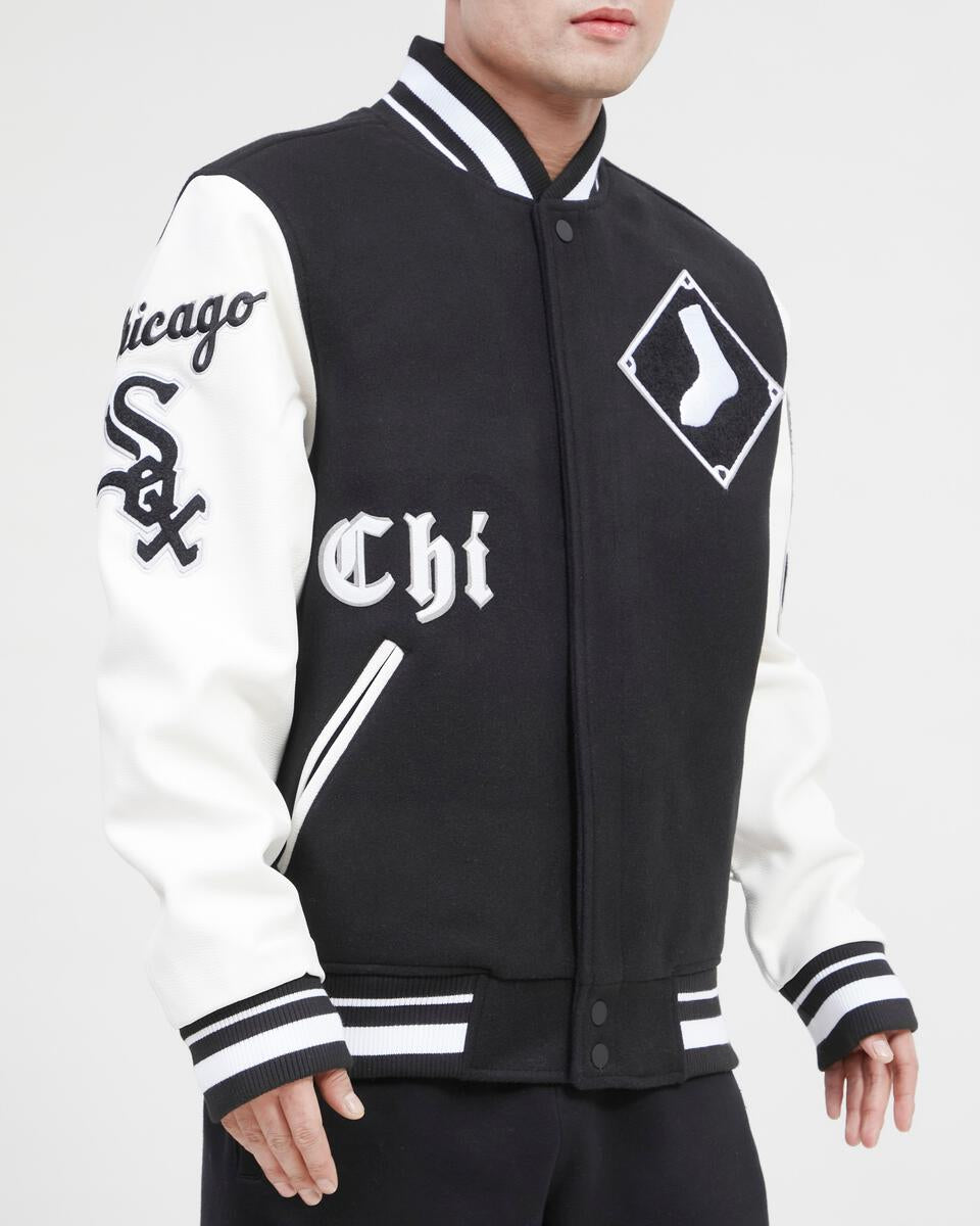Pro Standard Chicago White Sox Old English Wool Varsity Jacket