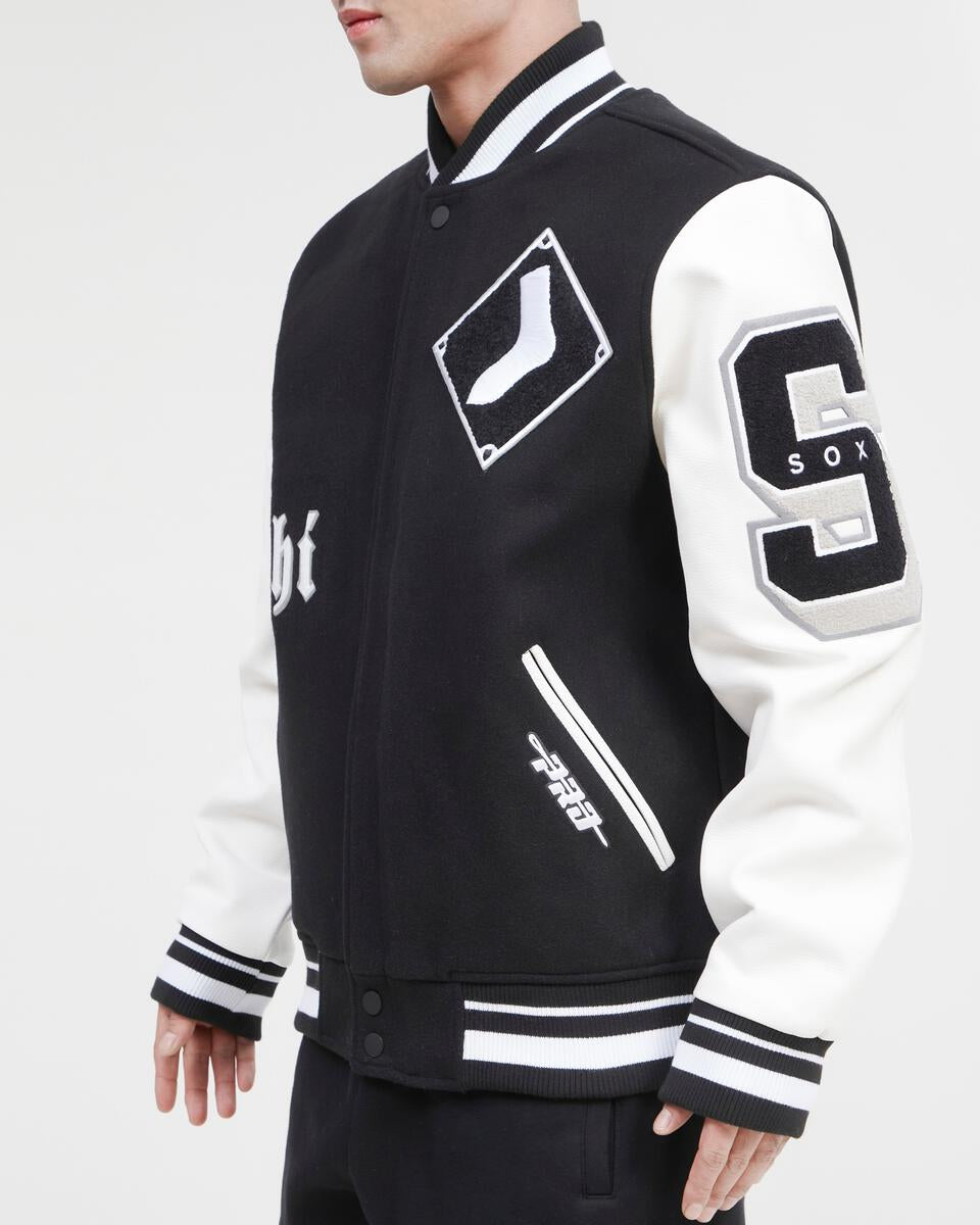Pro Standard Chicago White Sox Old English Wool Varsity Jacket