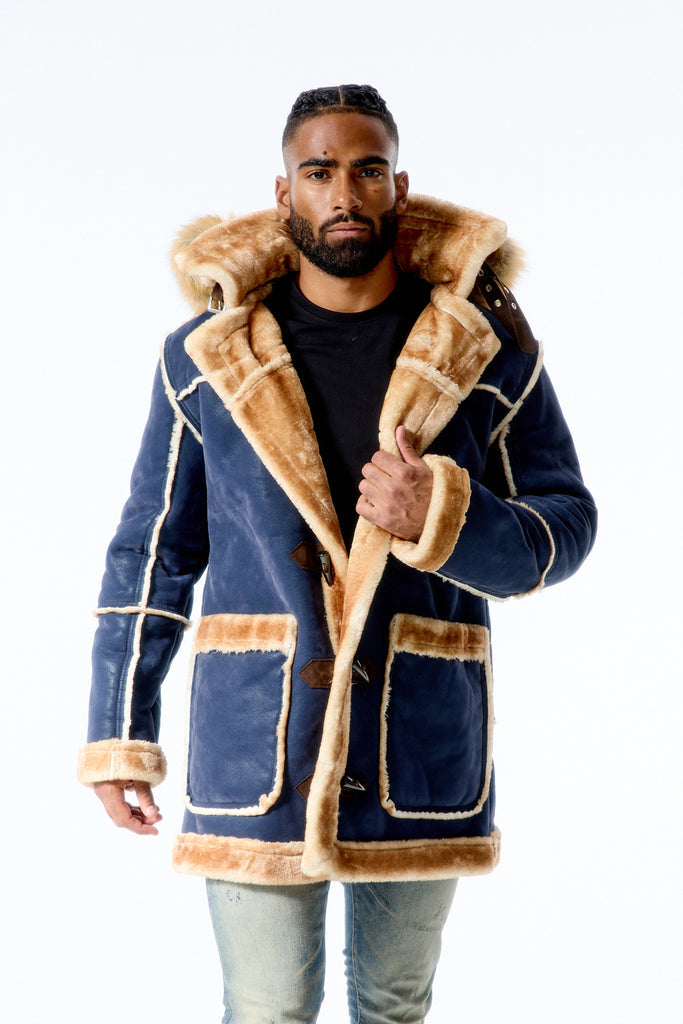 Jordan Craig Denali Shearling Jacket Navy