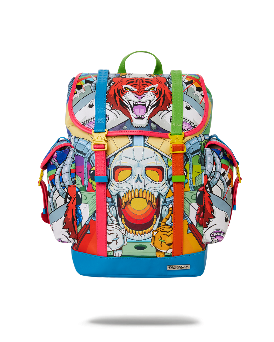 SprayGround Characters Going Ham Smashed DLXSR Backpack – CROWN MINDED