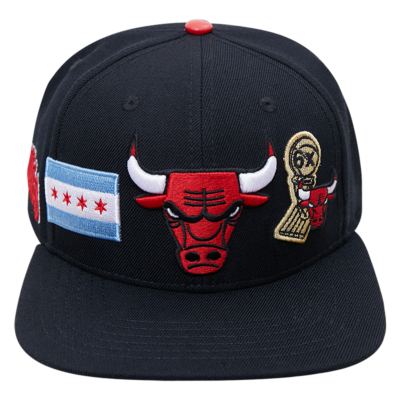 Pro Standard Chicago Bulls City Double Front Logo Snapback Hat