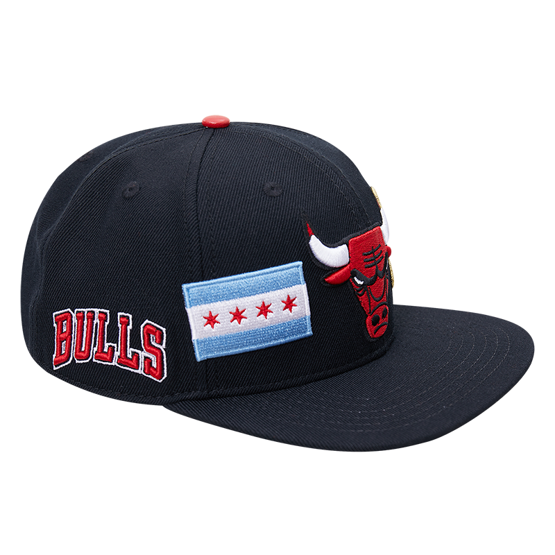 Pro Standard Chicago Bulls City Double Front Logo Snapback Hat