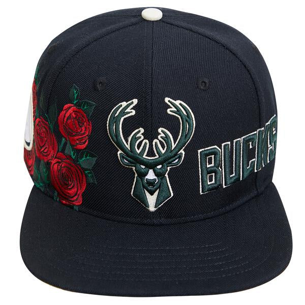 Pro Standard Milwaukee Bucks Roses Snapback Hat