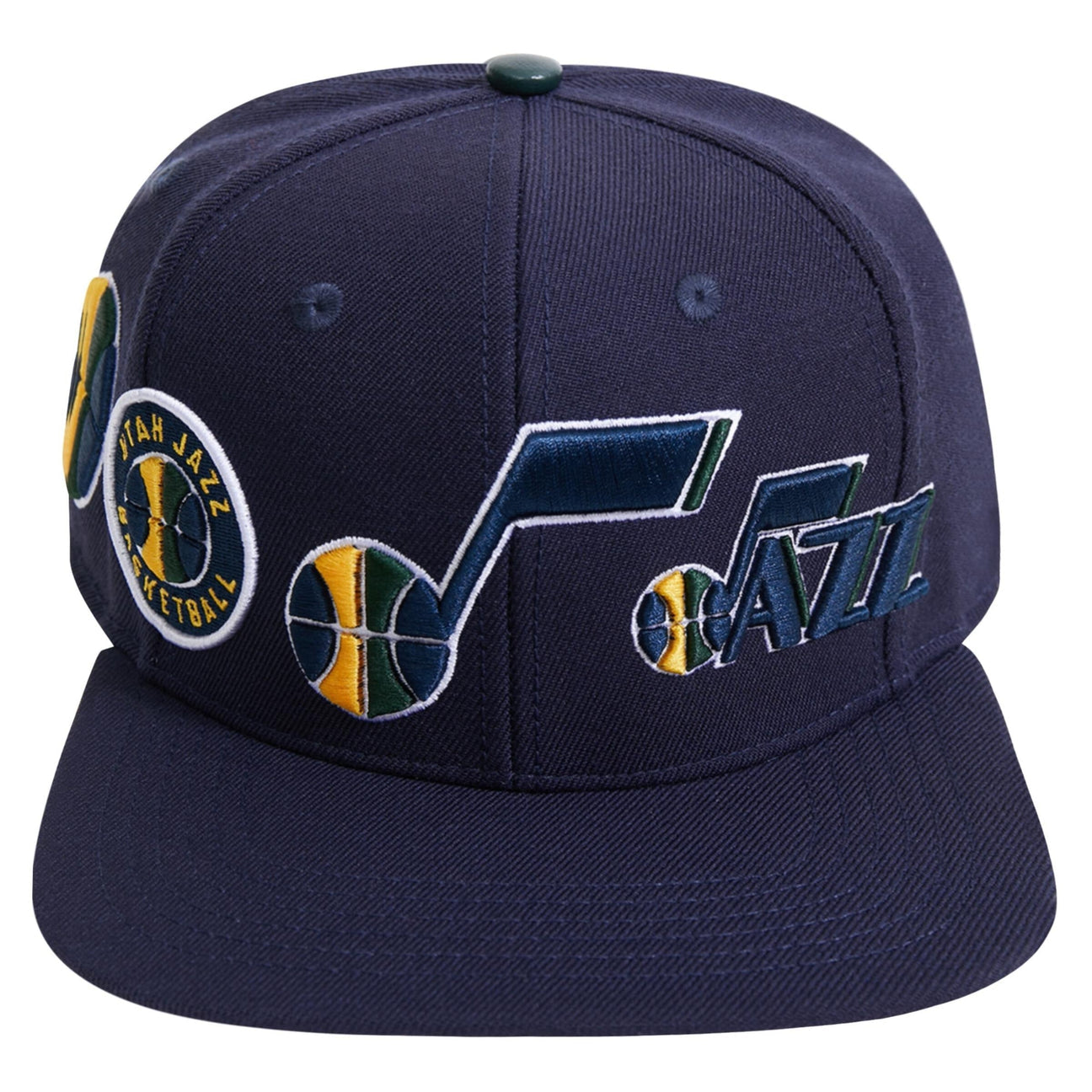 Pro Standard Utah Jazz City Double Front Logo Snapback Hat