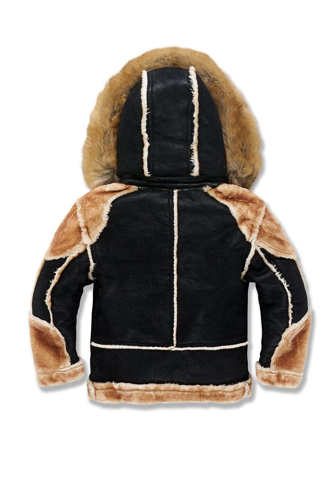 Jordan Craig Kids El Jefe Moto Coat (Black/Coffee)