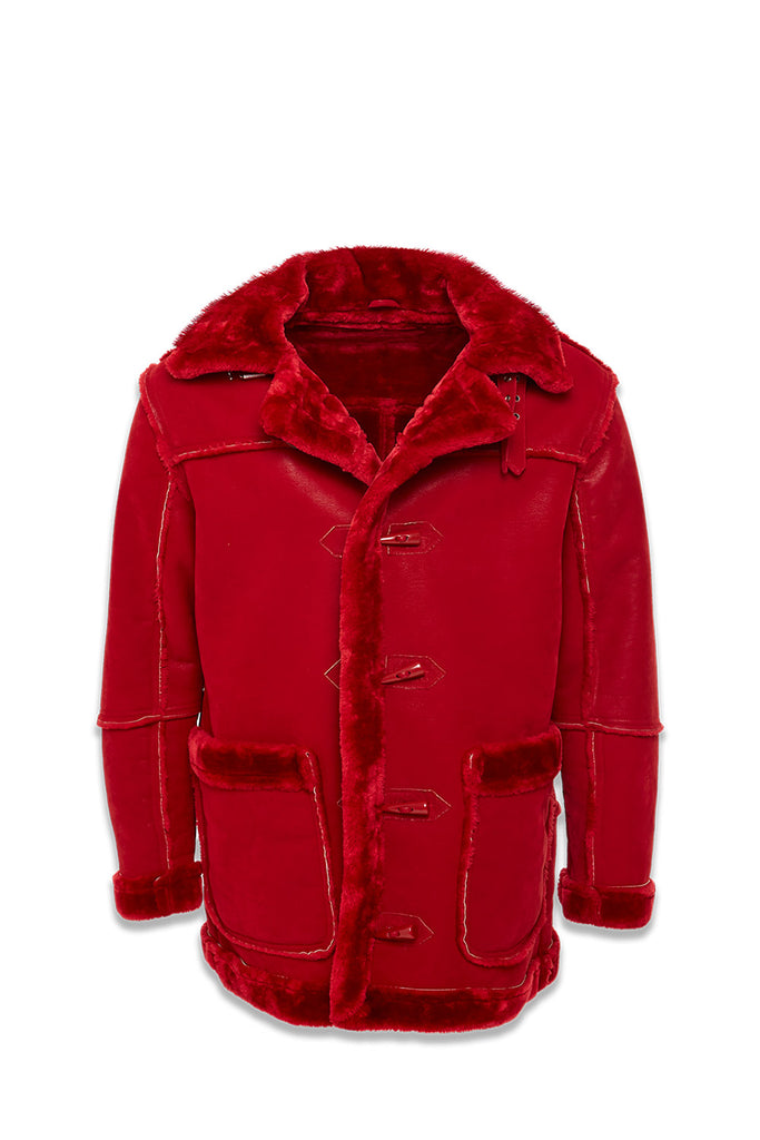 Jordan Craig Denali Shearling Coat - Red