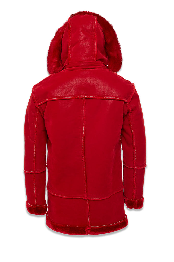 Jordan Craig Denali Shearling Coat - Red