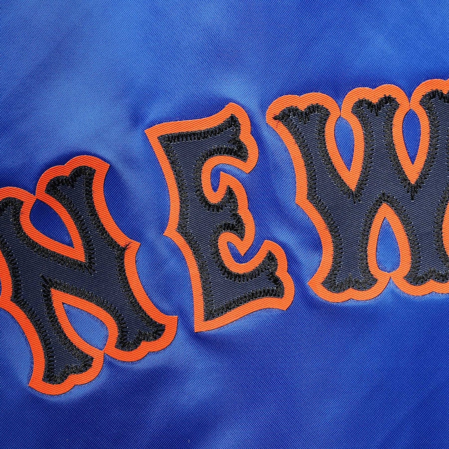 Pro Standard New York Mets Wordmark Satin Full-Snap Jacket