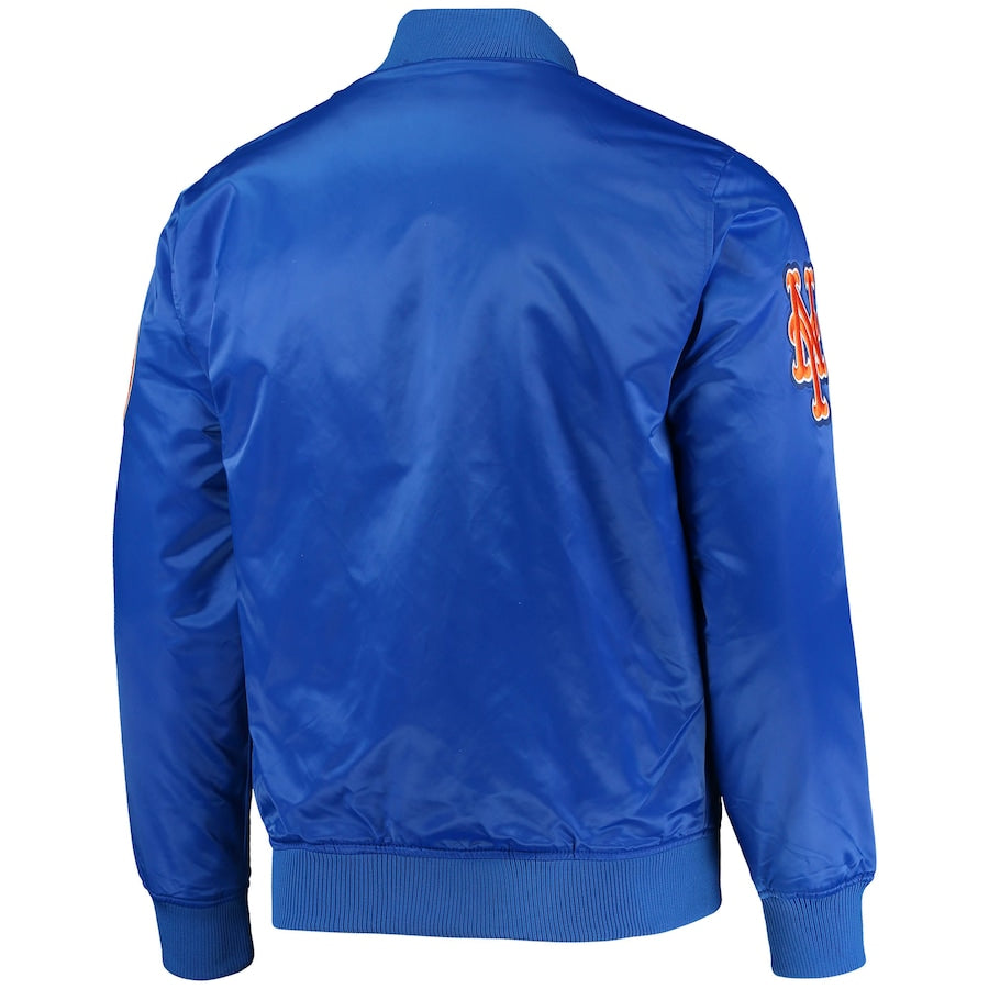 Pro Standard New York Mets Wordmark Satin Full-Snap Jacket