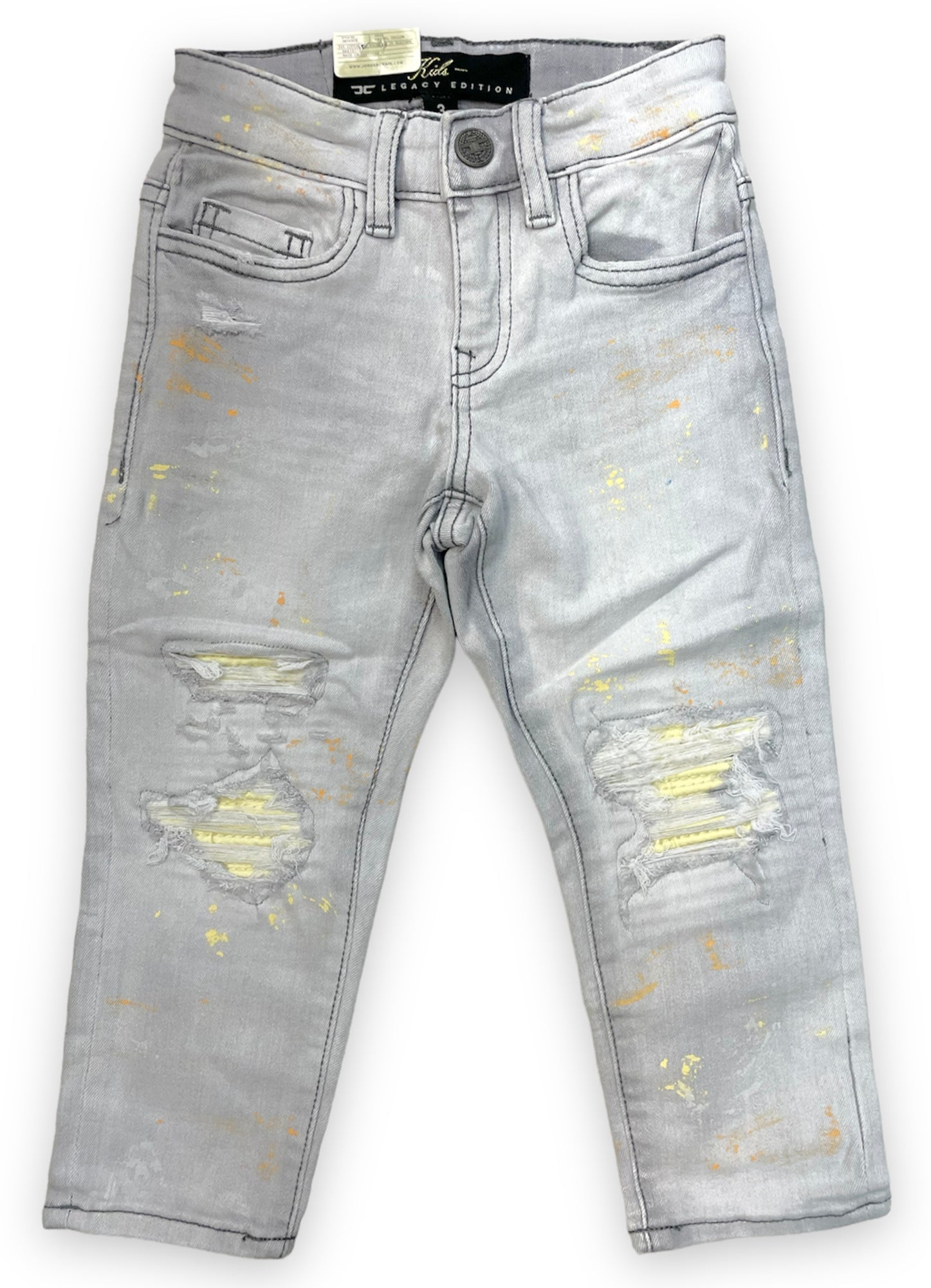 Jordan Craig Kids Jeans Grey/Pastel Yellow/Pastel Orange