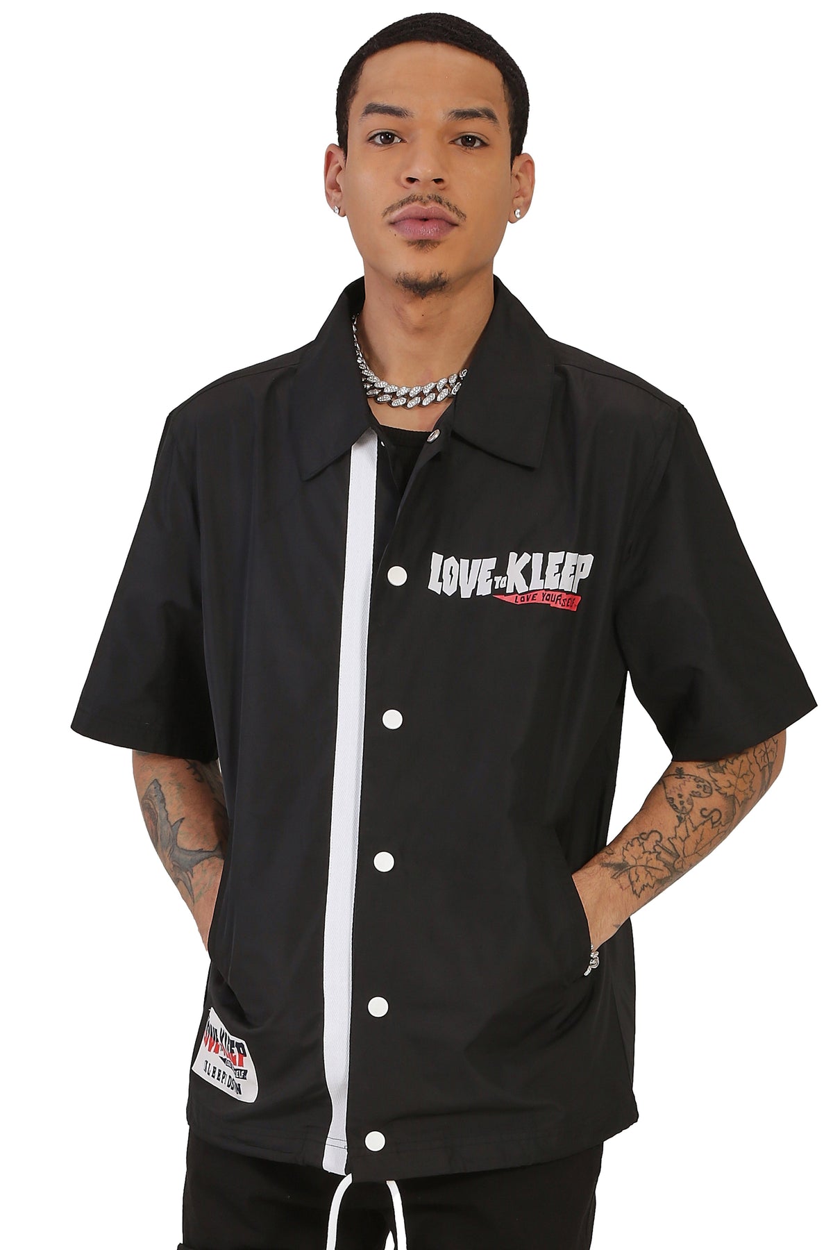Kleep HEX Men's Premium Nylon Short-Sleeve Coach Jacket