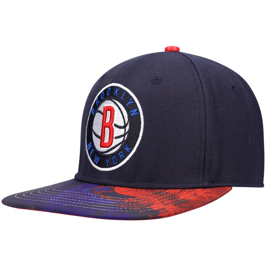 Pro Standard Brooklyn Nets Navy Dip-Dye Snapback Hat