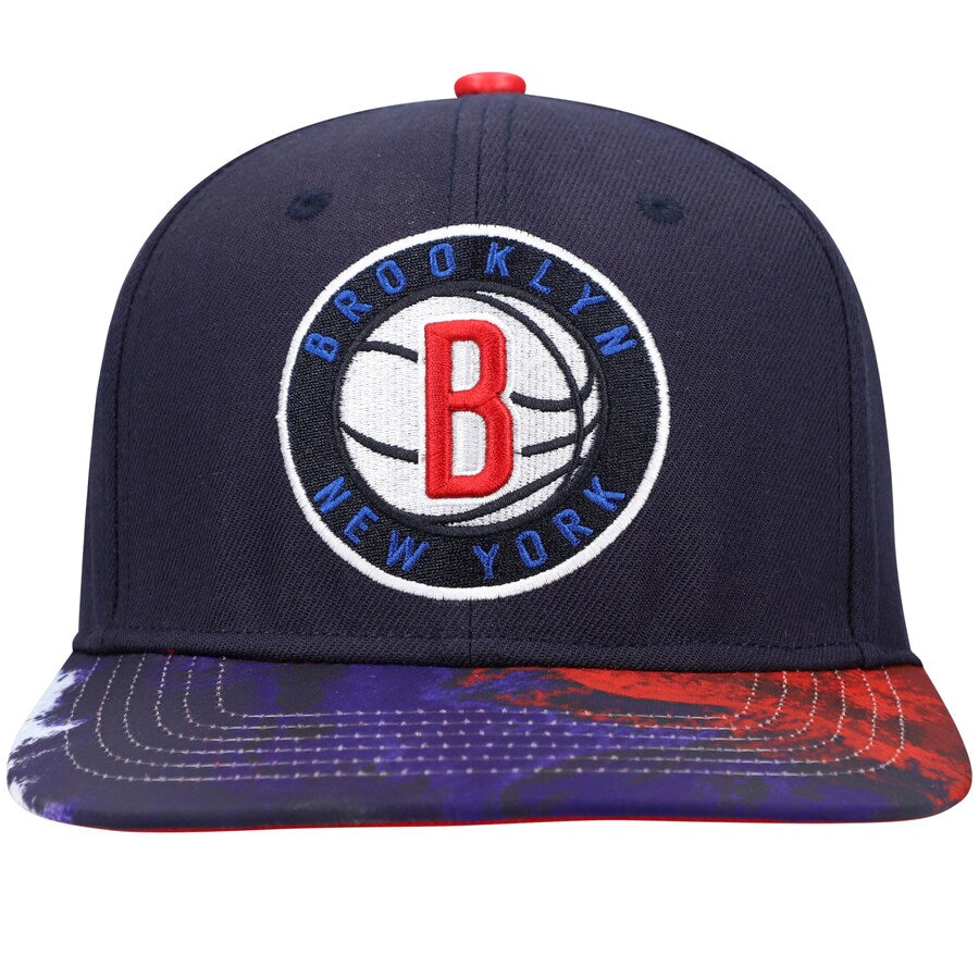 Pro Standard Brooklyn Nets Navy Dip-Dye Snapback Hat
