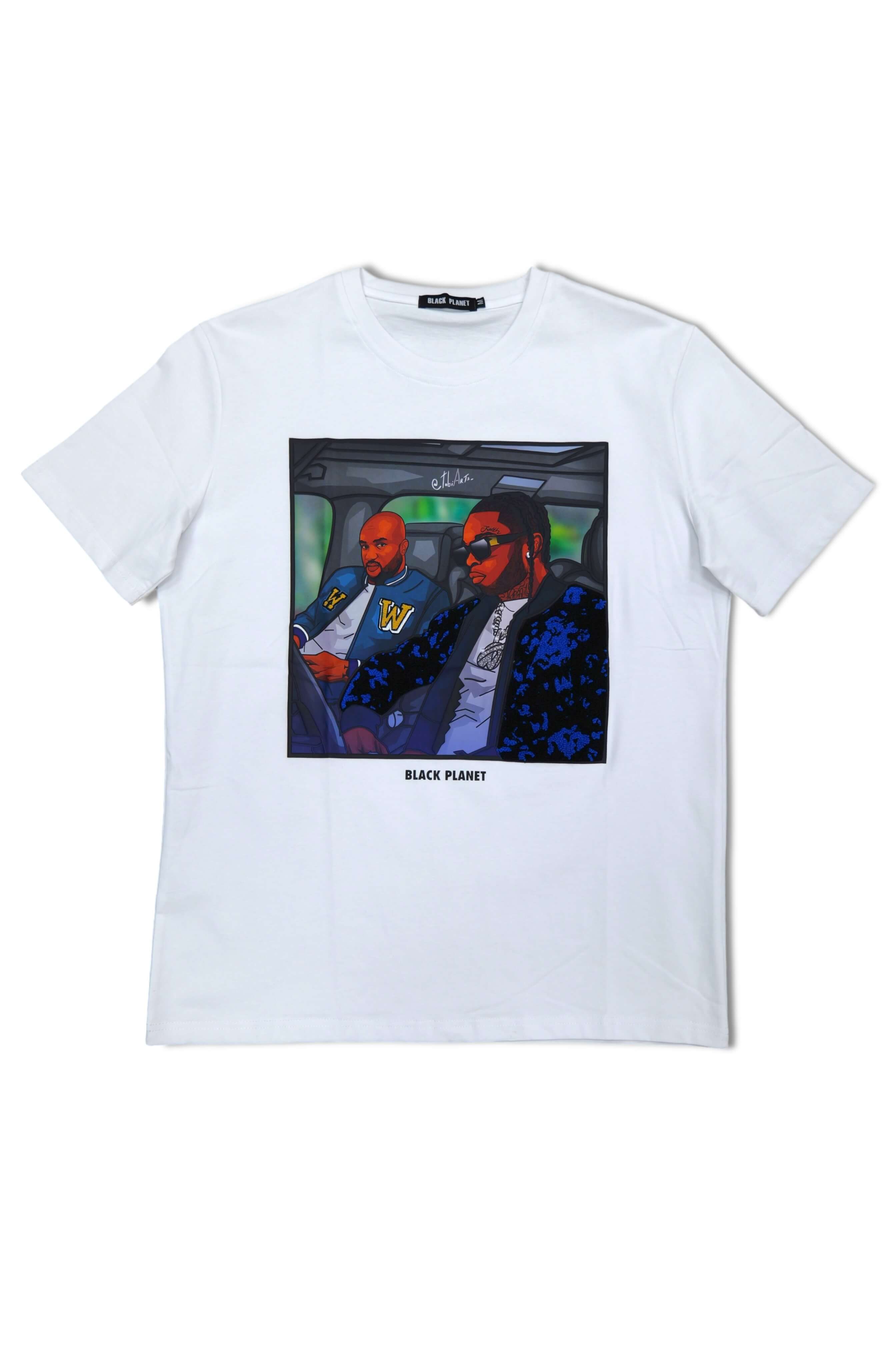 Black Planet- Pop Smoke and Virgil T-shirt- White
