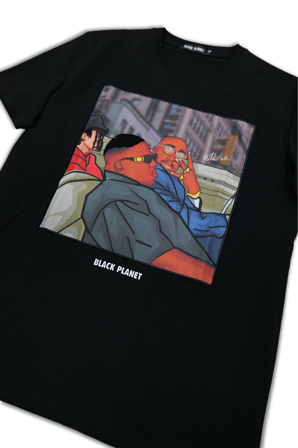 Black Planet- Notorious BIG and Tu Pac T-shirt- Black