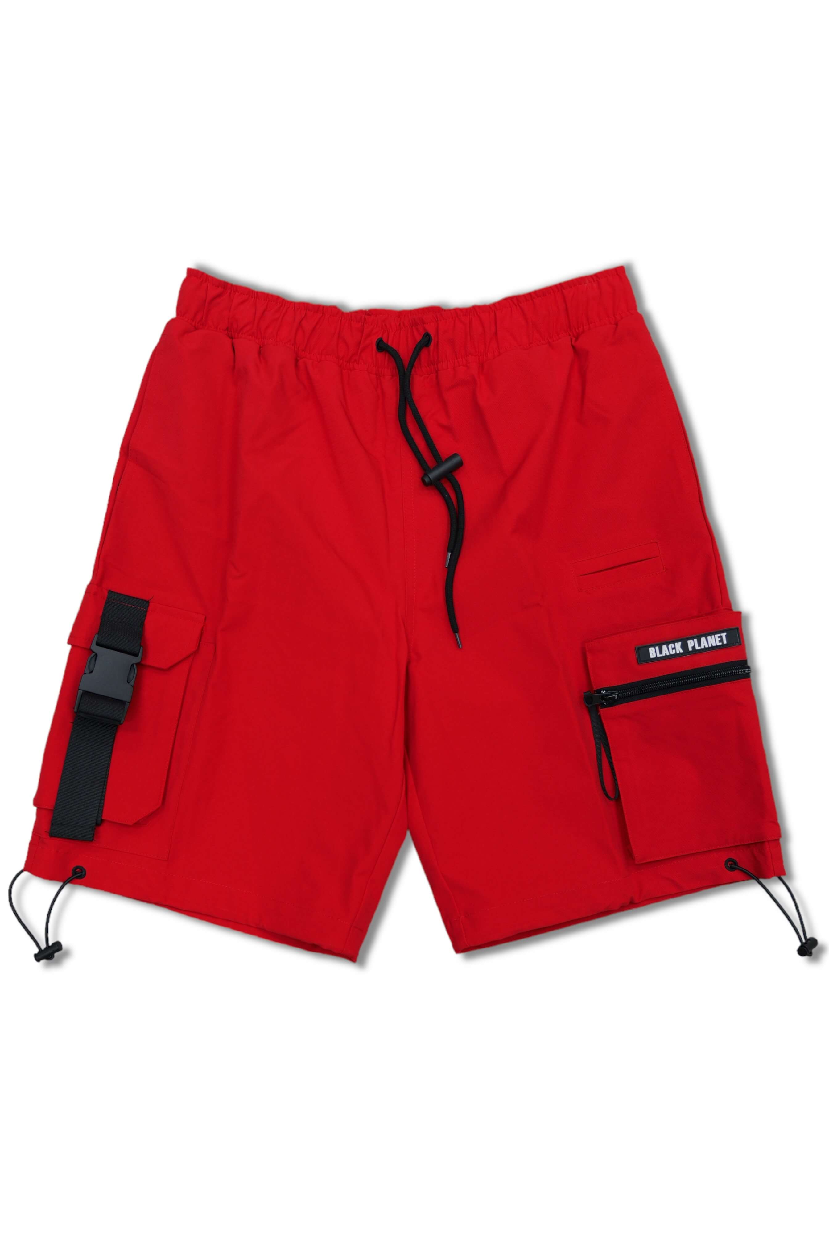 Nylon Red Shorts