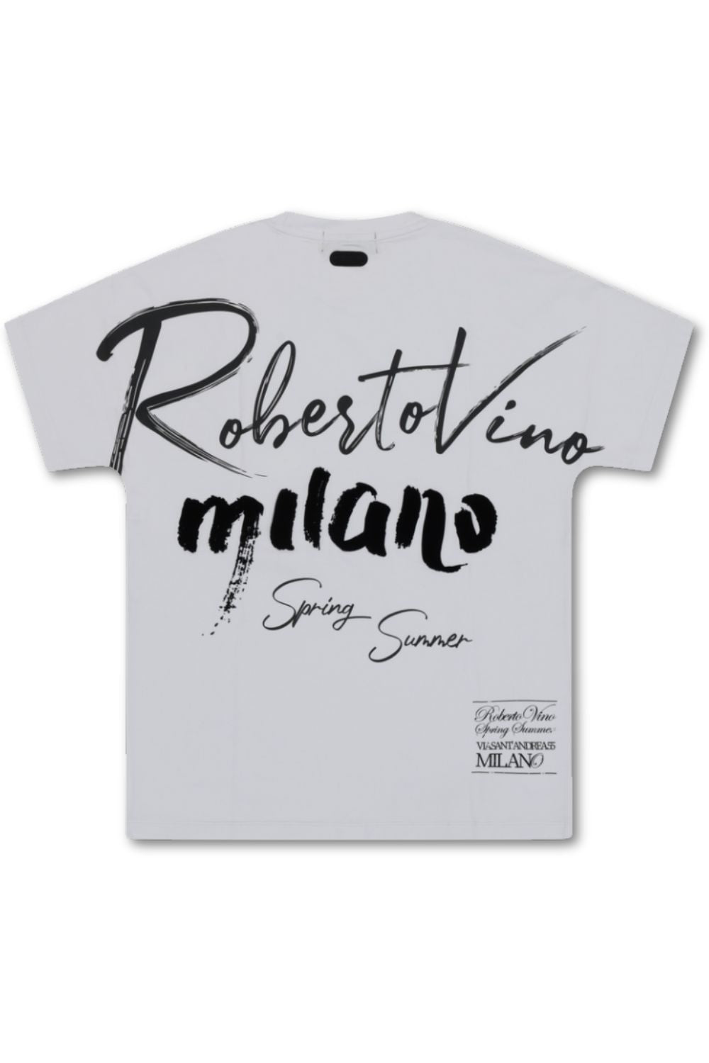 Roberto Vino Milano -Writing T - Shirt - White
