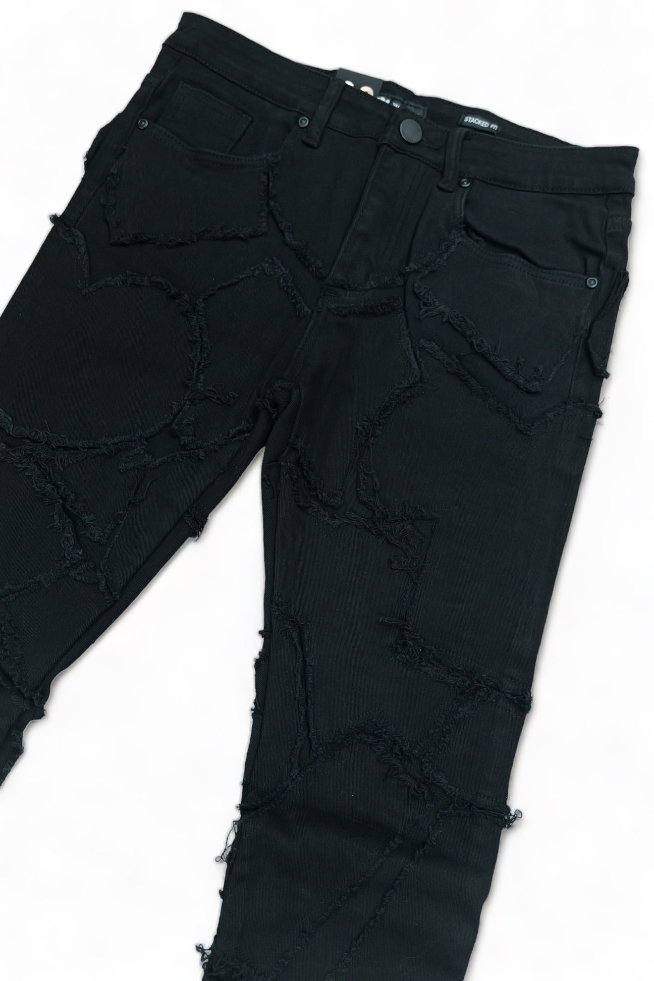 Waimea Black Stacked Jeans