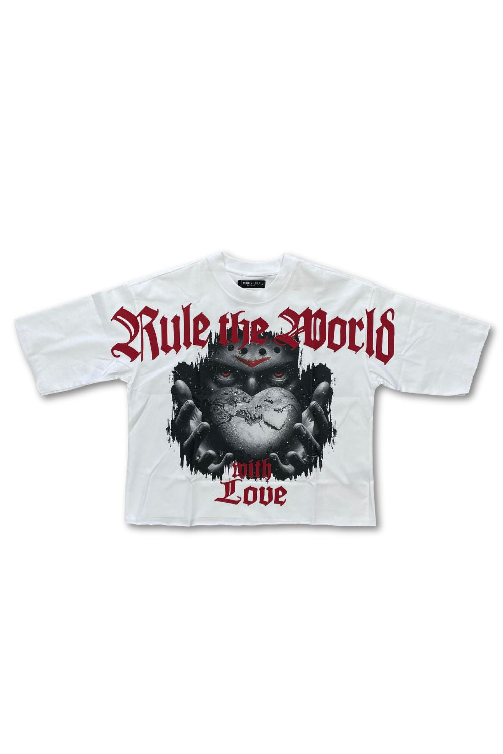 Roku Rule The World Cropped T - Shirt - White