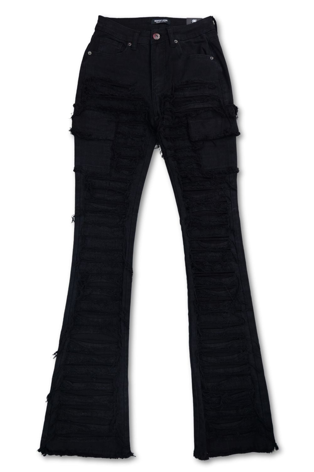 Women’s Red Fox Shredded Stacked Jeans