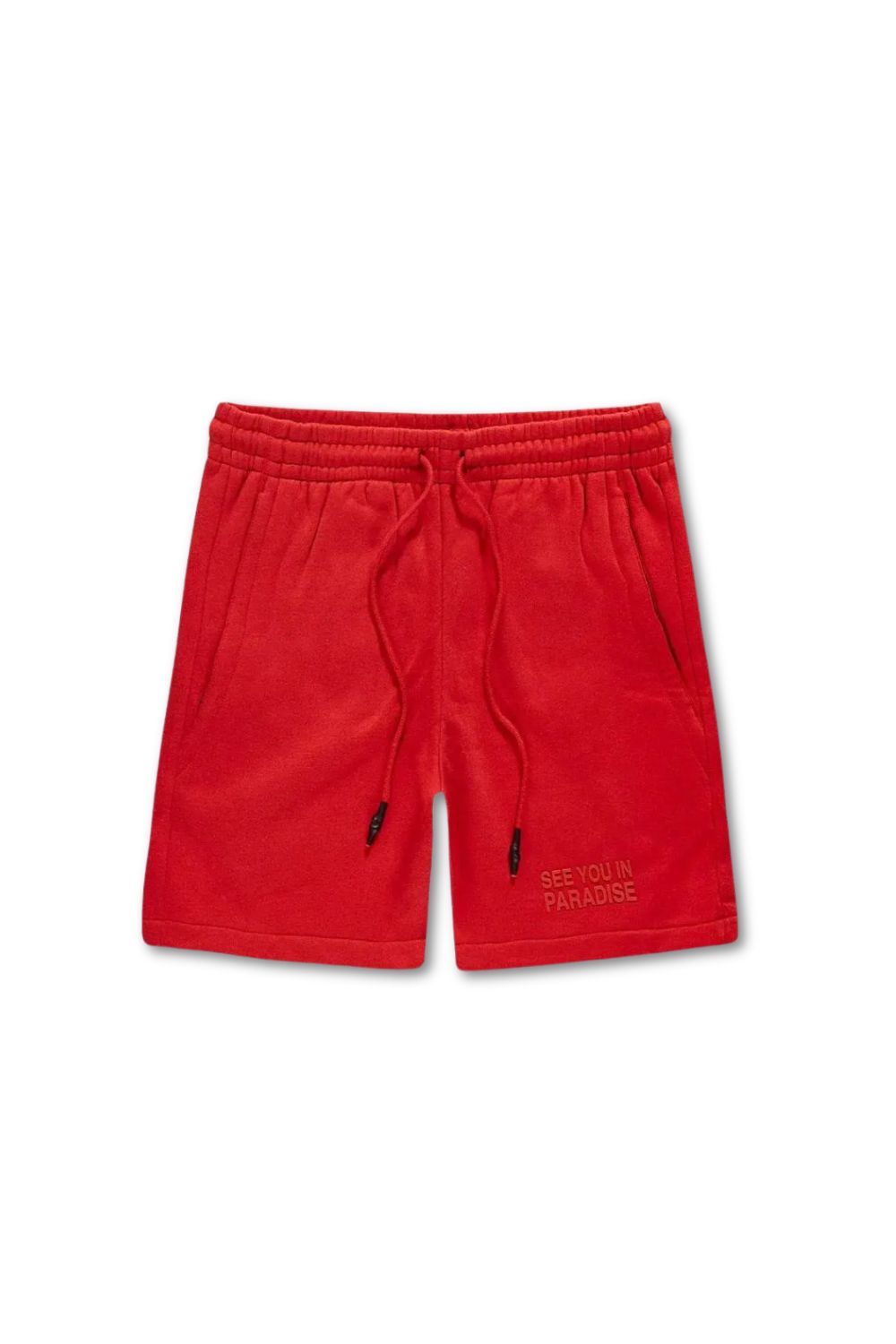 Kids See You In Paradise Tonal Shorts - Red