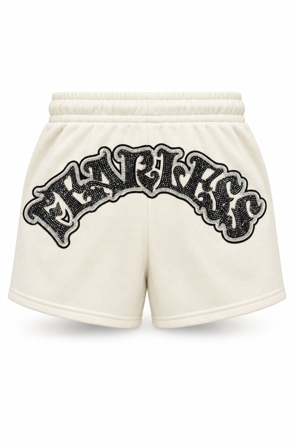 Women's Red Fox Fearless Rhinestone Shorts - Cream