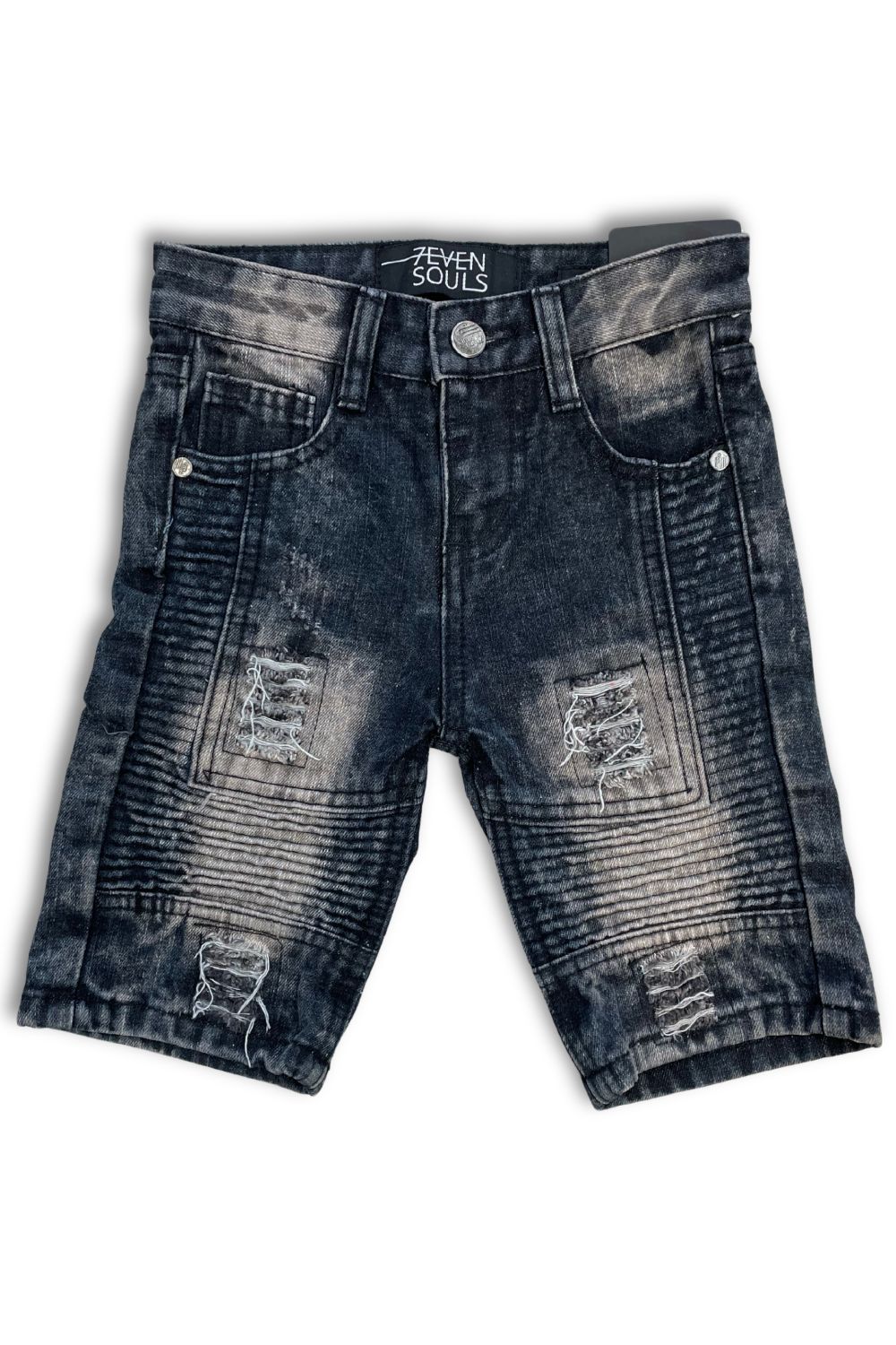 kids Jean Shorts - Black Wash