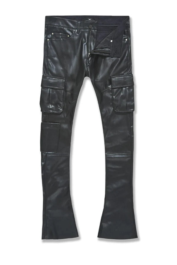 Jordan Craig - Ross Stacked - Billie Jean Cargo Pants -Black