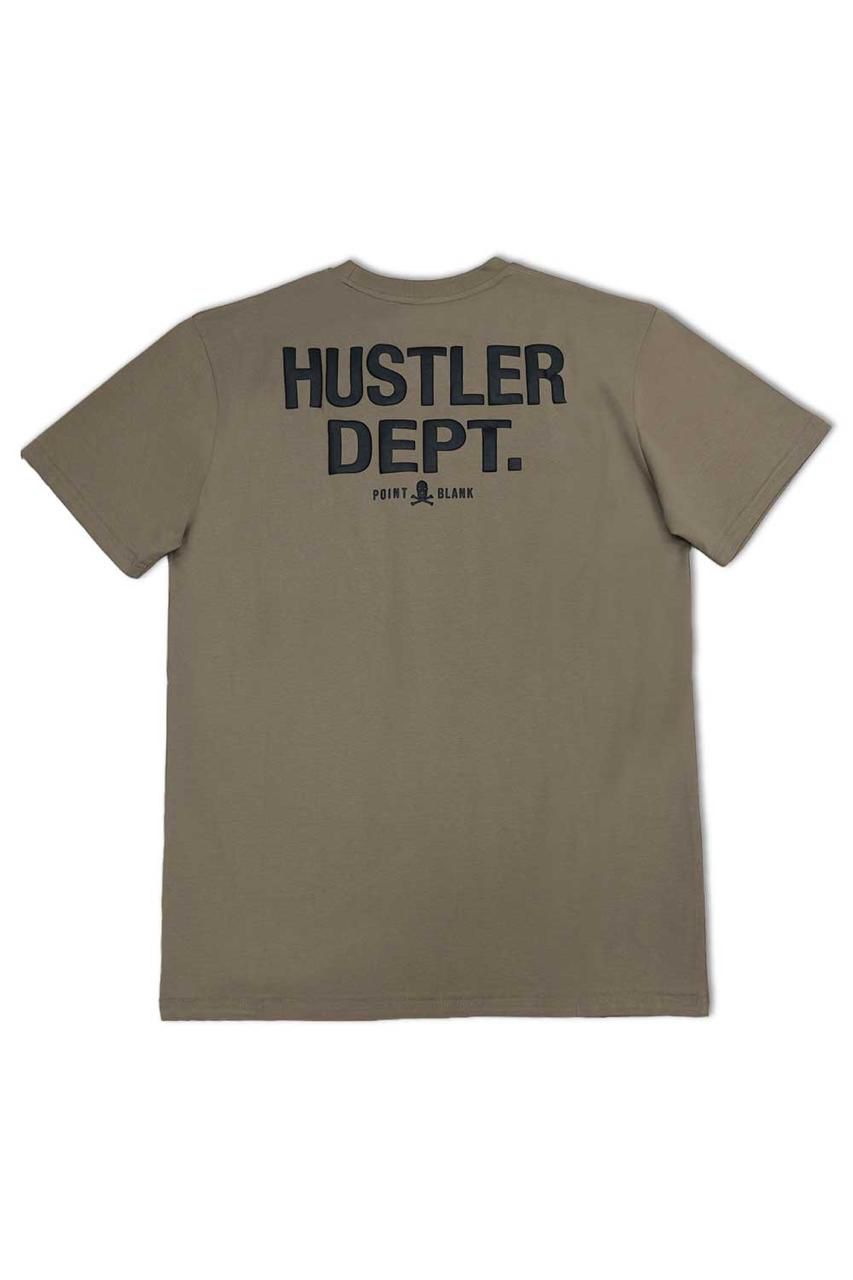 Hustler Dept Graphic T - Shirt - Tan - Black 