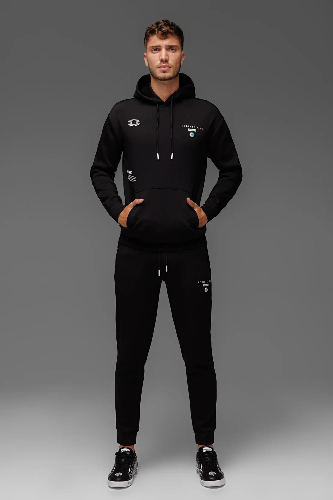 Roberto Vino Milano Sweatsuit - Black - White