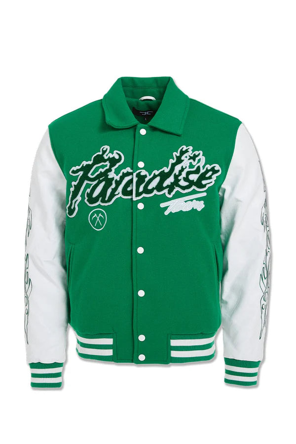 Jordan Craig- Paradise Tour Varsity Jacket -Green