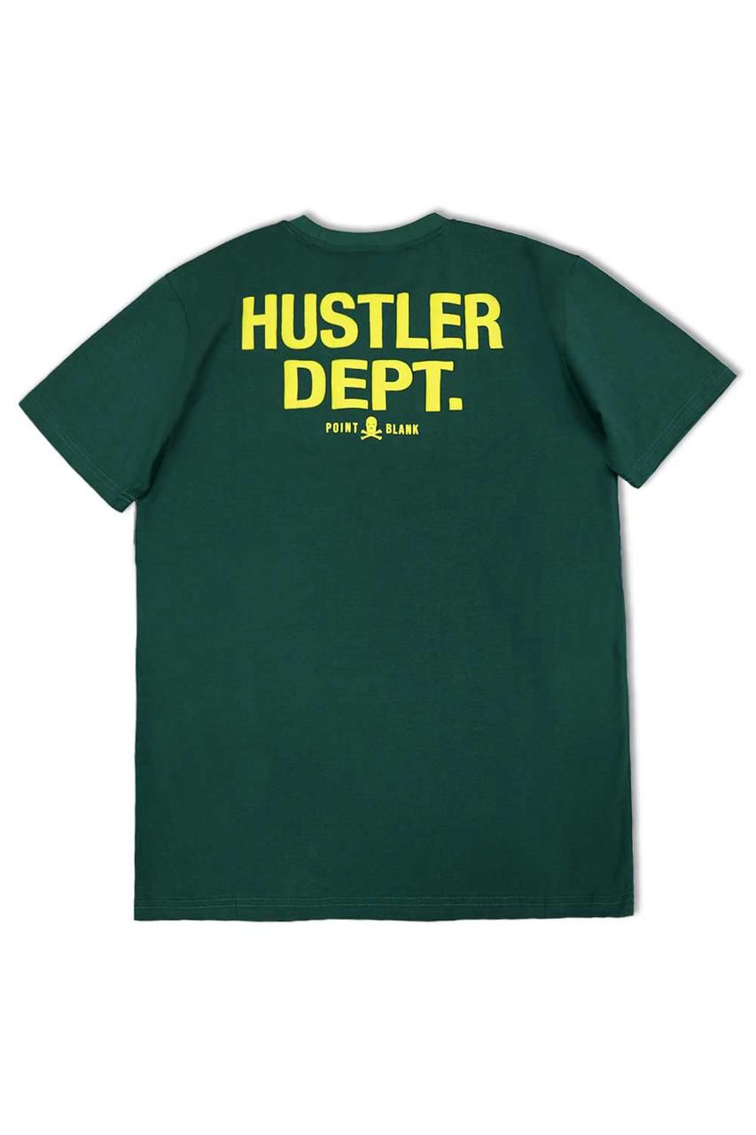 Hustler Dept Graphic T - Shirt - Green - Yellow